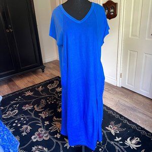 Peruzzi Bright Blue Flowy Dress